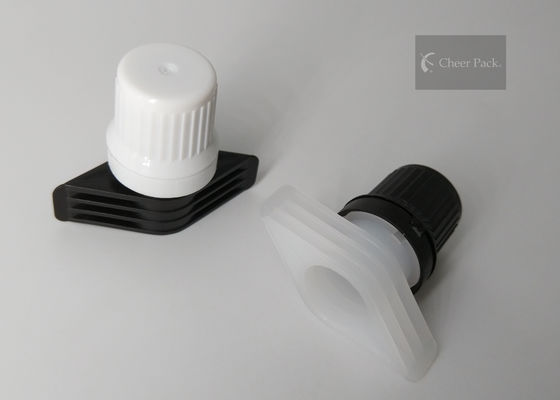 Food Grade Material Twist Spout Cap Untuk Tas Plastik, Warna Putih / Hitam