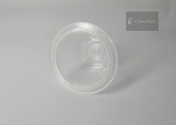 Wadah Plastik Mini Transparan 49mm Dia Untuk Kemasan Bubuk Cokelat