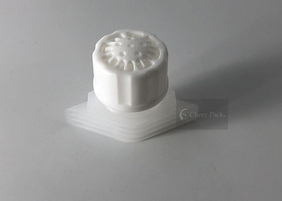 Breathable 16mm Spout Cap PE Material White Color Injection Modeling