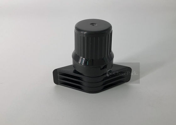 Black Color Polyethylene Twist Spout Cap 9.6mm Untuk Stand Up Pouch