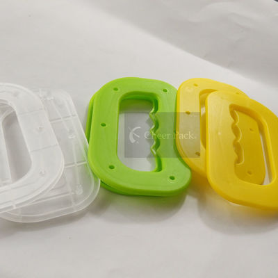 Tas Plastik Polypropylene Menangani Permukaan Halus Dengan Panjang Inner Inner 72mm