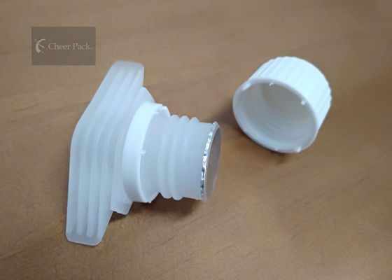 Full Seal Type Plastic Spout Caps 18 Diameter Luar Milimeter untuk Kantung Juice Buah