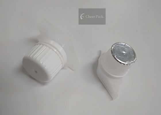 Full Seal Type Plastic Spout Caps 18 Diameter Luar Milimeter untuk Kantung Juice Buah