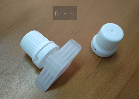 Kantong Makanan Bayi Plastik Caps Suction Nozzle Cap PE Material 9.6 Mm Inner Size