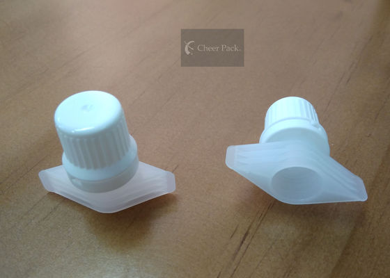 Kantong Makanan Bayi Plastik Caps Suction Nozzle Cap PE Material 9.6 Mm Inner Size