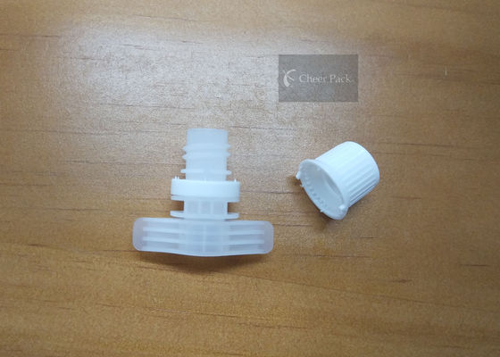 9.6mm Diameter Putih Tuangkan Cap Cerat Untuk Kemasan Pouch Bayi