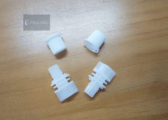 12mm Oval Bentuk Putih Plastik Spout Caps Food Grade PE Material