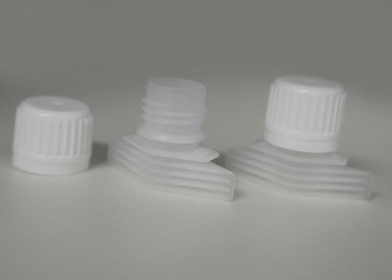 PE Food Grade Tuang Topi Plastik Spout Untuk Gula Packing Bag Diameter 16mm