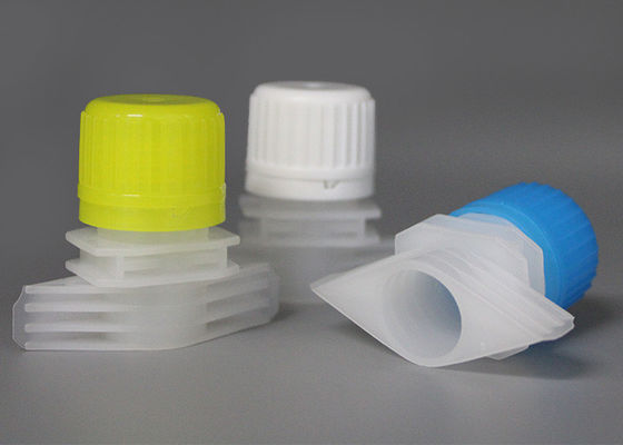 Warna-warni Topi Sekop Plastik Spout Untuk Stand Up Kantong Otomatis Diisi