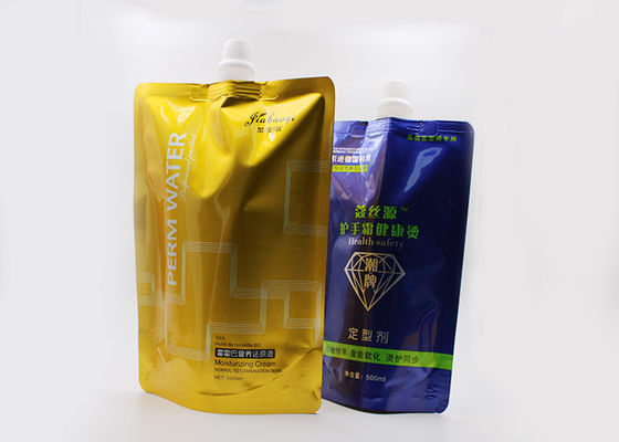 0.5kg Shampoo Liquid Printed Bag Screw Cap / Stand Up Pouch Dengan Spout