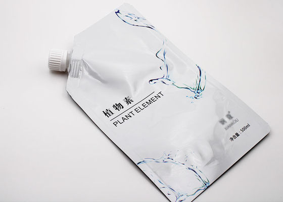 Kantong Plastik Aluminium Foil Untuk Cairan Memiliki Tutup Spout 12mm Dalam Food Grade