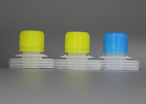 Tamper Proof Food Grade Plastic Spout Caps Dengan Internal Diameter 16mm Untuk Doypack