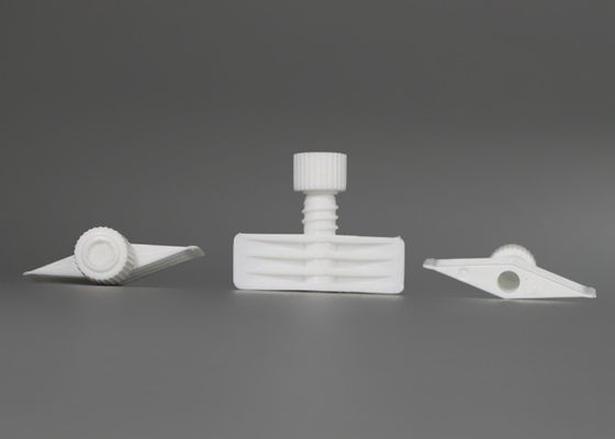 Tutup Kantung Twist Spout Plastik Polyethylene Putih Untuk Paket Fleksibel Komersial