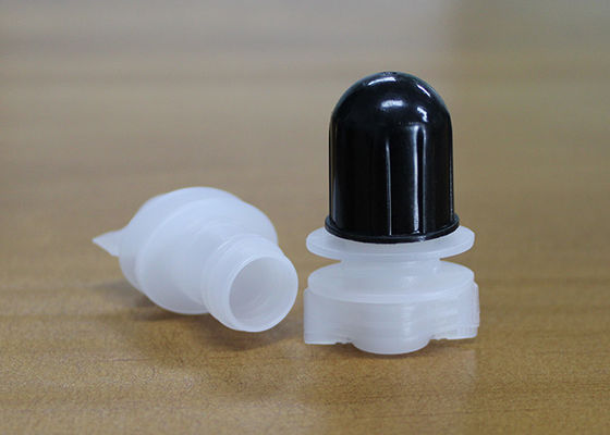 Polyethylene Pour Spout Caps 14mm Outer Dia Untuk Reusable Food Liquid Bag Pouch