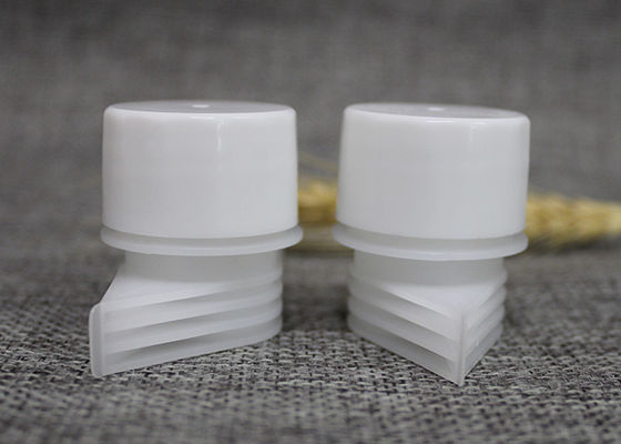 22mm Diameter dalam Plastik Spout Screw Caps Umum Digunakan Untuk Soft Pouch