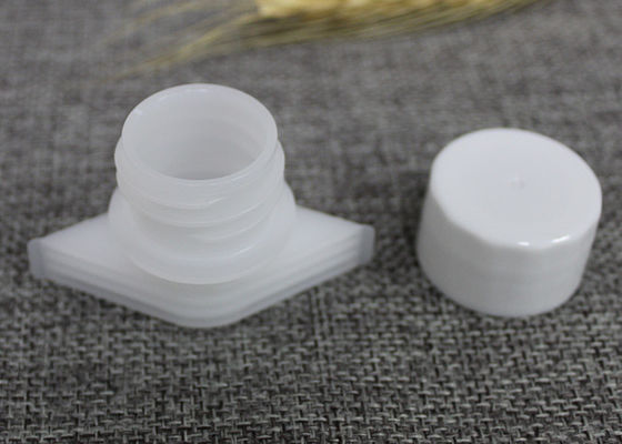 22mm Diameter dalam Plastik Spout Screw Caps Umum Digunakan Untuk Soft Pouch