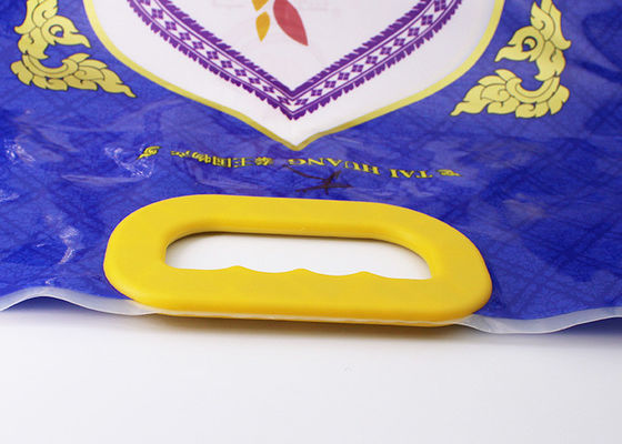 Snap - On Type PP Plastic Bag Menangani Multi - Warna Dikemas Pada 5kg Tas Tepung Beras