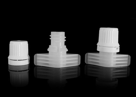 9.6mm / 10mm Non Spill Plastik Spout Caps Untuk Saus Jams Paket Spout Fleksibel