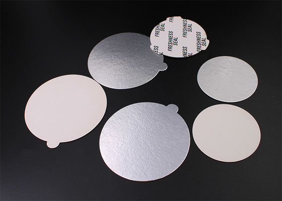 Easy Peel Induction Aluminium Foil Seal Liner Dengan Ketebalan Tab 0.6mm