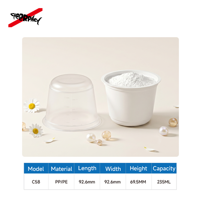 kualitas  Beauty Mixing Bowl Cosmetic Tools Individually Packaged Mask Powder Mixing Bowl Comes with Scale pabrik