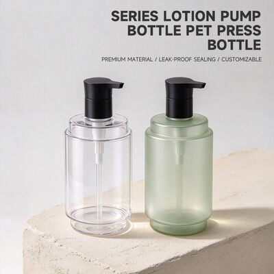 Kualitas  470ml PET Lotion Pump Bottle | 28 Thread Custom Cosmetic Packaging | Food-grade recyclable PET, leak-proof, custom color & logo for shampoo, body wash and skincare bulk packaging pabrik