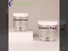 Populer Makanan Kelas bening PET Plastik Botol dengan sekrup LIDS