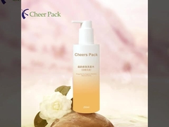 Low MOQ 250ml Fashion PET Botol Sampo Mandi Berwarna Dengan Pompa Water Proof Dispenser Untuk Kondisi Rambut