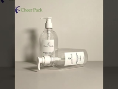 Luxury PET Plastik 300ml Pompa Botol Putih Transparan Hitam untuk Shampoo Conditioner Lotion Wajah