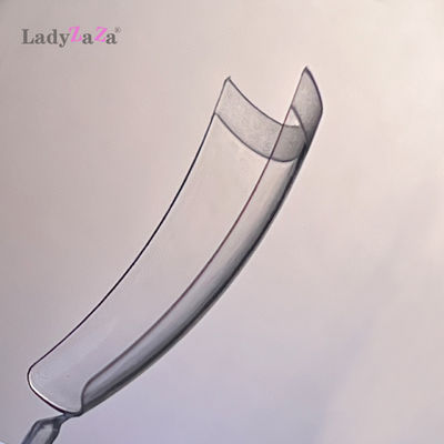 Warna Alami Penutup Penuh Tips Kuku Palsu 50 Buah Per Kantong Tip Kuku Akrilik Buatan