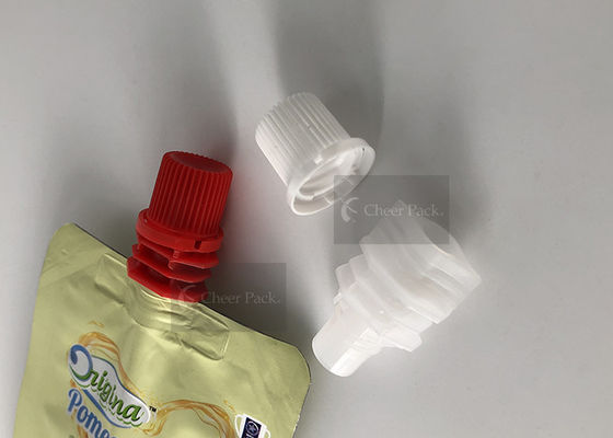 Polyethylene Pour Spout Caps 8.6mm Diameter Untuk Stand Up Susu Kedelai
