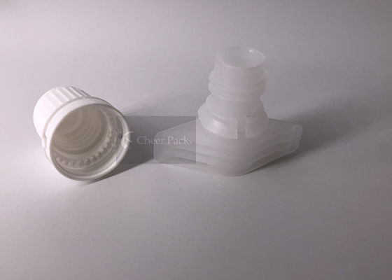 Diameter 9.6mm Matetrial PE White Cap Plastik Spout Untuk Jelly Bag