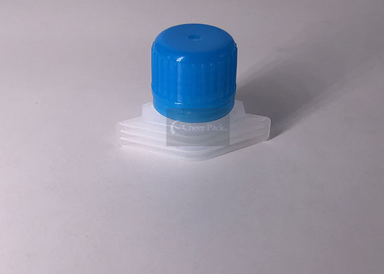 Kemasan Fleksibel Caps Cap Injection Pemodelan Bahan PE Warna Biru