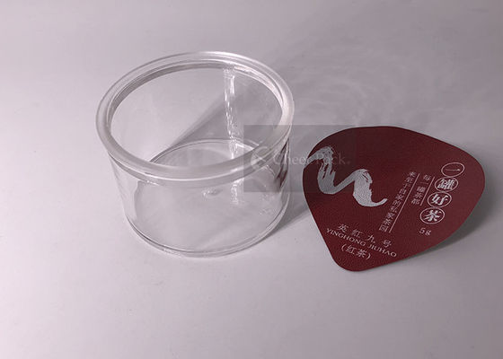 Kontainer Plastik Kecil Transparan Profesional 35 Gram Untuk Pengepakan Teh