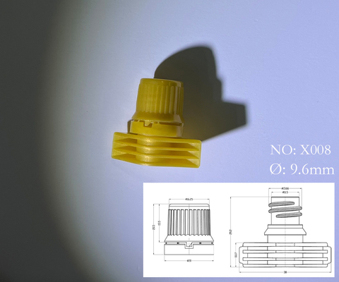 Bahan PE Untuk Bumbu, Esensi Ayam, Topeng Wajah Kosmetik 9.6mm Diameter Dalam Plastik Sput Cap Produsen