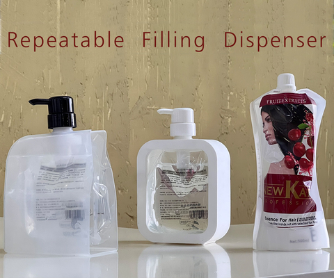 Dispenser pembersih tangan cair yang dapat diulang Dispenser sabun transparan Dispenser pencuci piring Shampoo Lotion botol Empty Bottle House