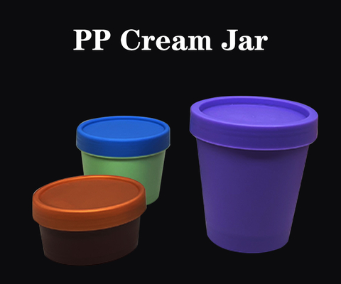 Bahan PP PCR 50ml 100ml 200ml Kaleng mulut lebar untuk kosmetik es krim, Mousse kue dan es krim