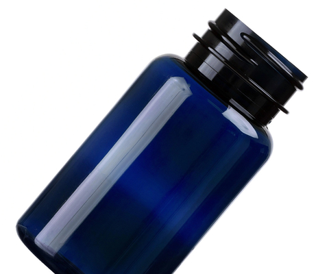 6.75 Oz 200 Ml Amber Hijau Gelap Polyester Produk Kesehatan Plastik Kemasan Botol Cap 38mm 38-400