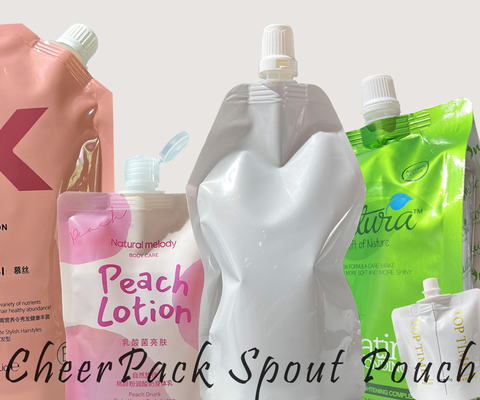 Disesuaikan 200ml 500ml 1000ml Spouted Stand Up Bags Untuk Jelly Susu Kopi Perawatan Kulit Dan Air Perm