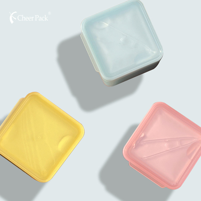PP dan PCR bahan persegi dengan Flip Cover dan Clip, Salicylic Acid Toner Sheets, PP Box