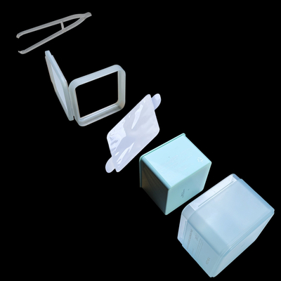 PP dan PCR bahan persegi dengan Flip Cover dan Clip, Salicylic Acid Toner Sheets, PP Box