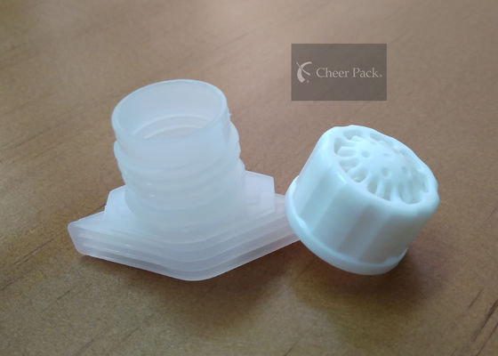 White Food Grade Twist Spout Cap Untuk Tas Plastik, Ukuran Heat Heat 52mm