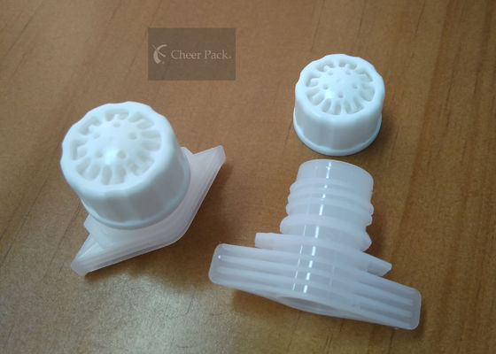 White Food Grade Twist Spout Cap Untuk Tas Plastik, Ukuran Heat Heat 52mm