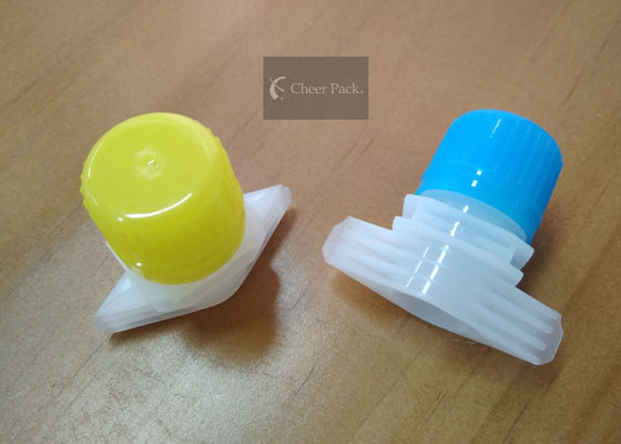 Sekrup Keamanan Screw Baby Food Pouch Tops Plastic Injection Moulding Untuk Doypack