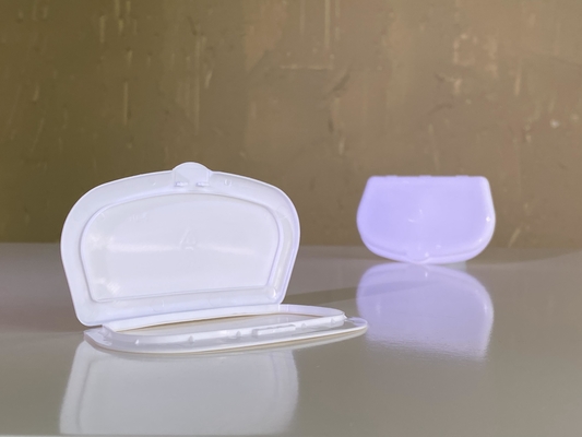 Penutup tisu basah plastik tahan penguapan 108 * 60mm Bentuk sektor