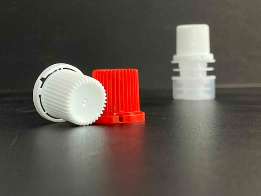 8.6mm Plastic Spout Caps digunakan pada kemasan kantong susu kedelai