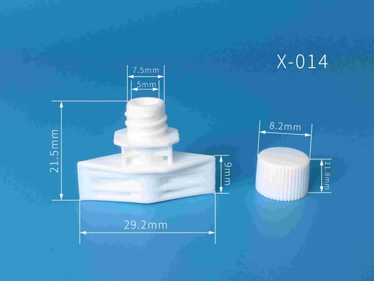 5mm Plastic Spout Caps digunakan pada kemasan kantong berdiri untuk kemasan makanan &amp; kosmetik