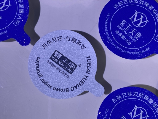 Aluminium Foil Tutup Heat Seal Komposit Embossing Tutup Untuk PP Cup Jar Botol