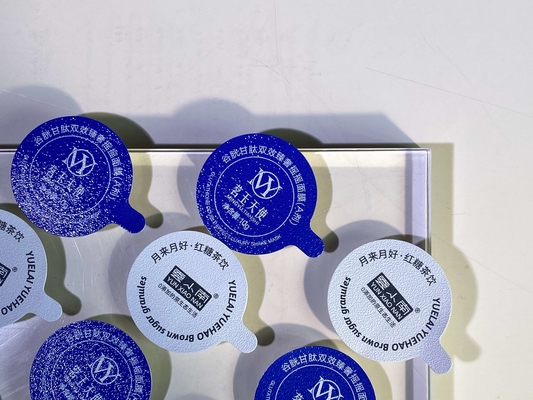 Aluminium Foil Tutup Heat Seal Komposit Embossing Tutup Untuk PP Cup Jar Botol