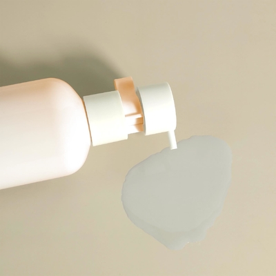 250ml Flip Top Cap HDPE Plastic Shampoo Babycare Pink Bottle Lotion Pump Untuk Kemasan Kosmetik