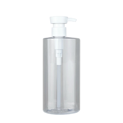 Kontainer Kosmetik Desain Baru 150ml/500ml Pengemasan Perawatan Kulit Botol PET Bergaya Putih Dengan Pompa Lotion